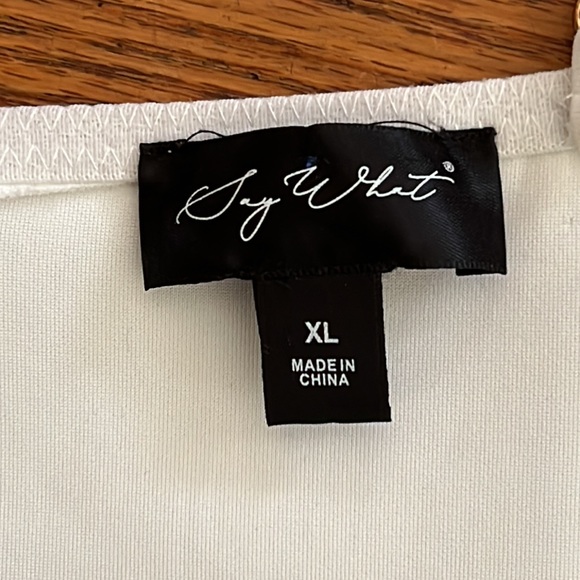 Say What? corset w/ metalic chain, zipper and mesh. Can be worn alone. - Picture 3 of 5